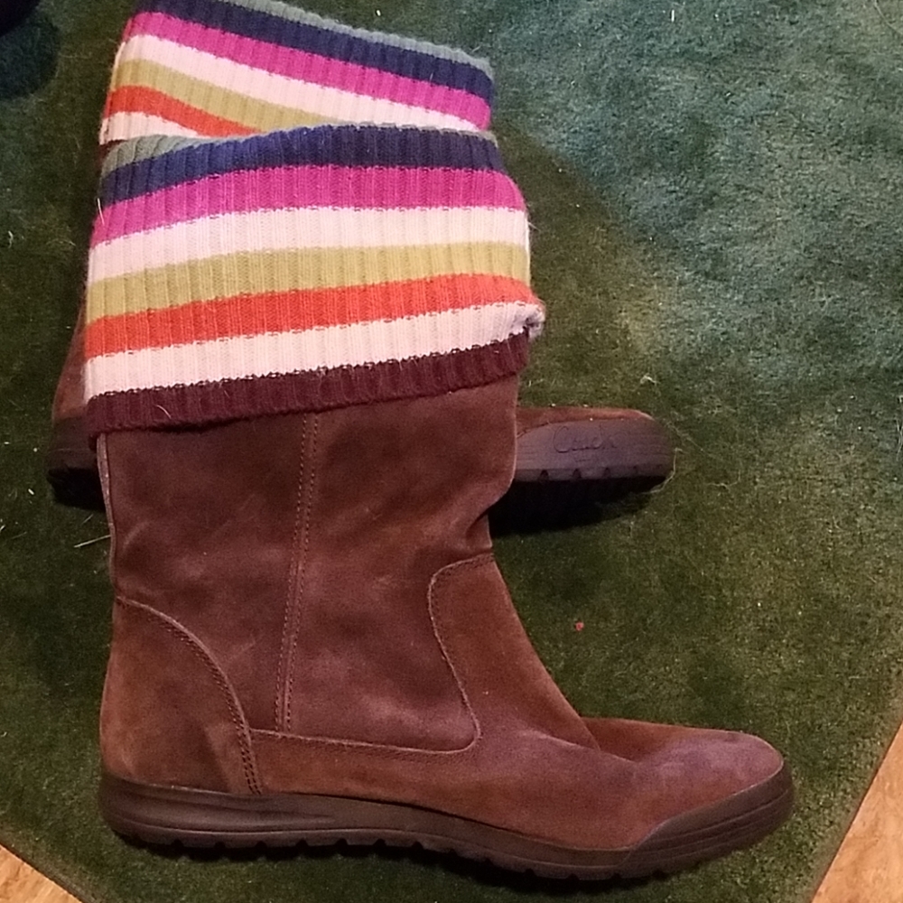 Coach brown suade boots